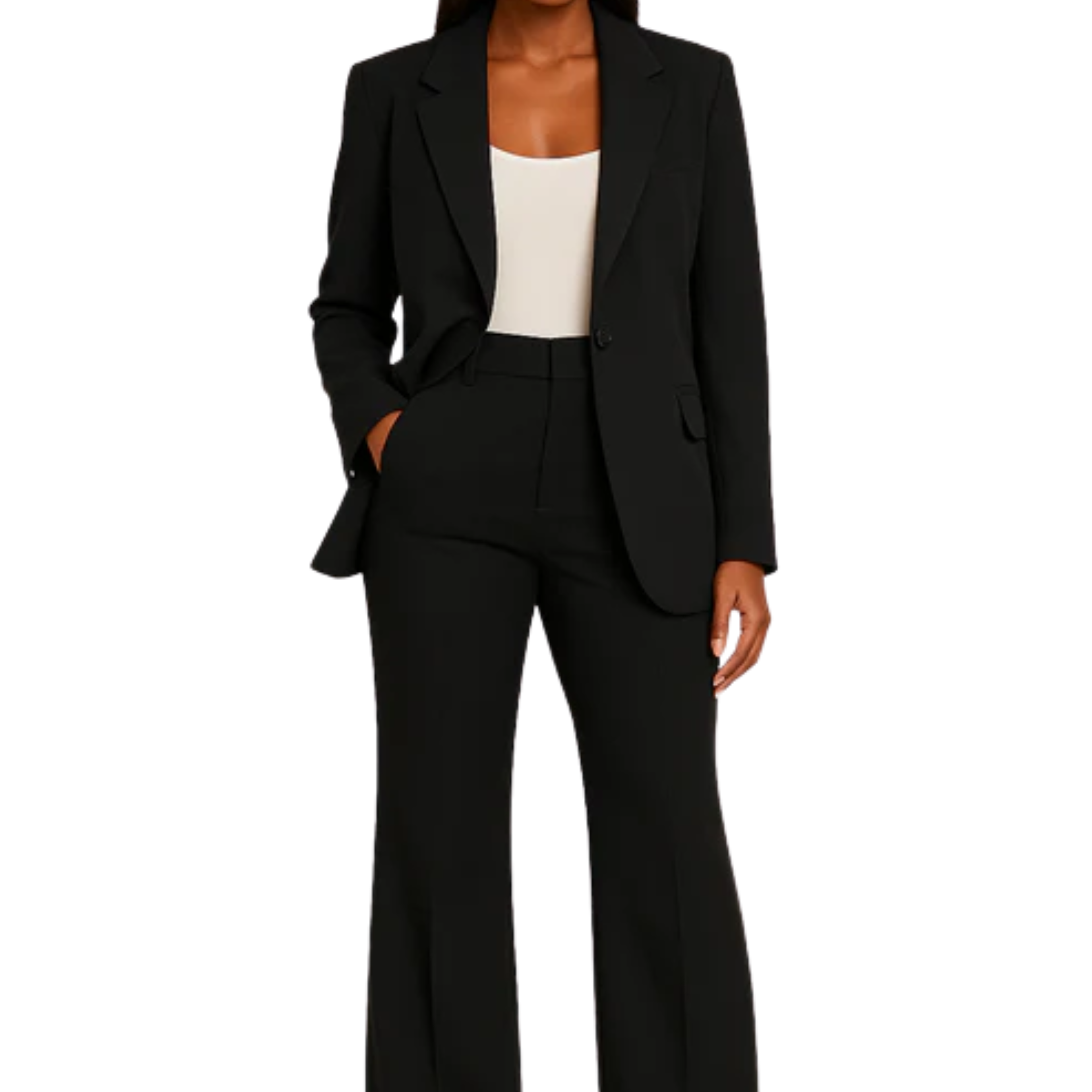 Women's suit jacket and pants — slim fit two-piece — formal
