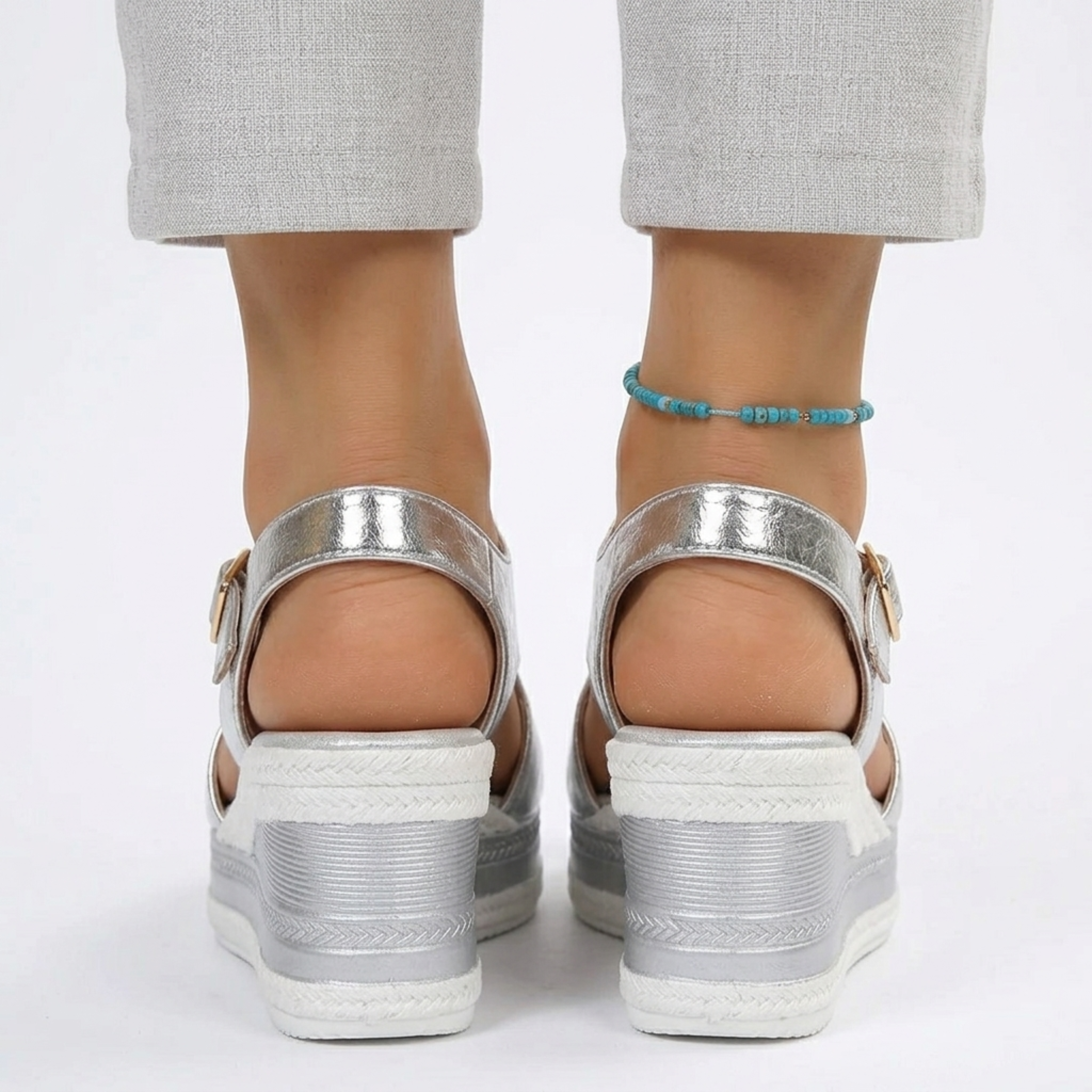 Women's wedge heel sandals — comfort and support — vacation