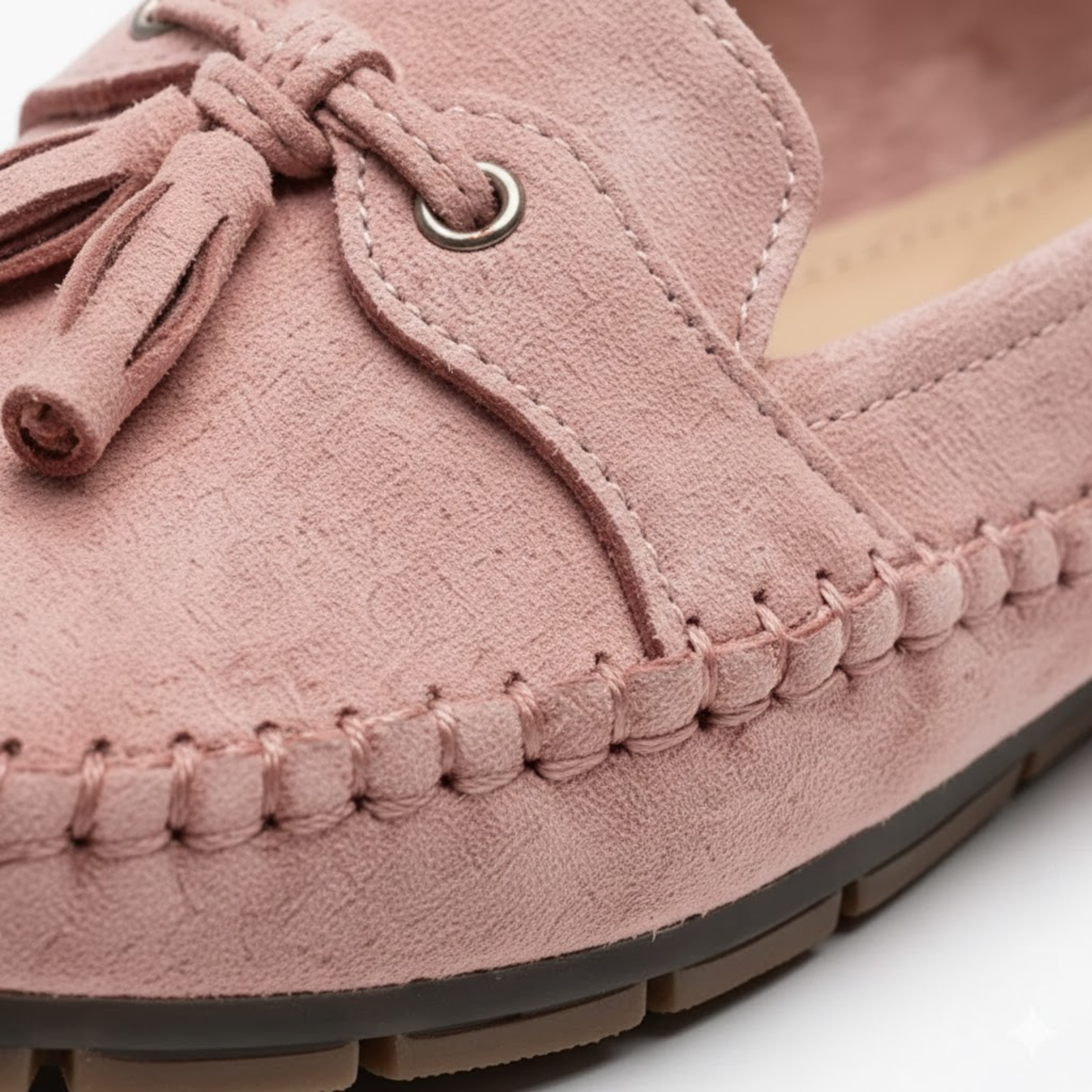 PU Leather Moccasins for Women with Decorative Tassels and Soft Sole