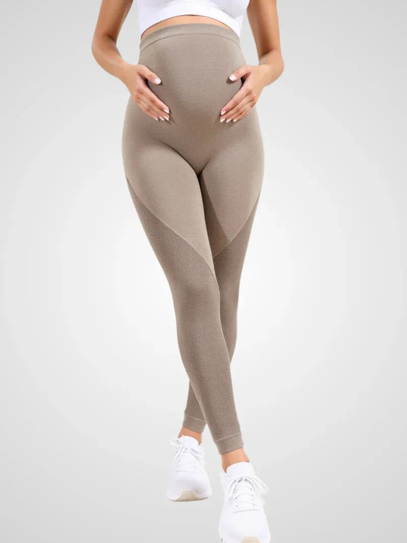 Maternity leggings with abdominal support
