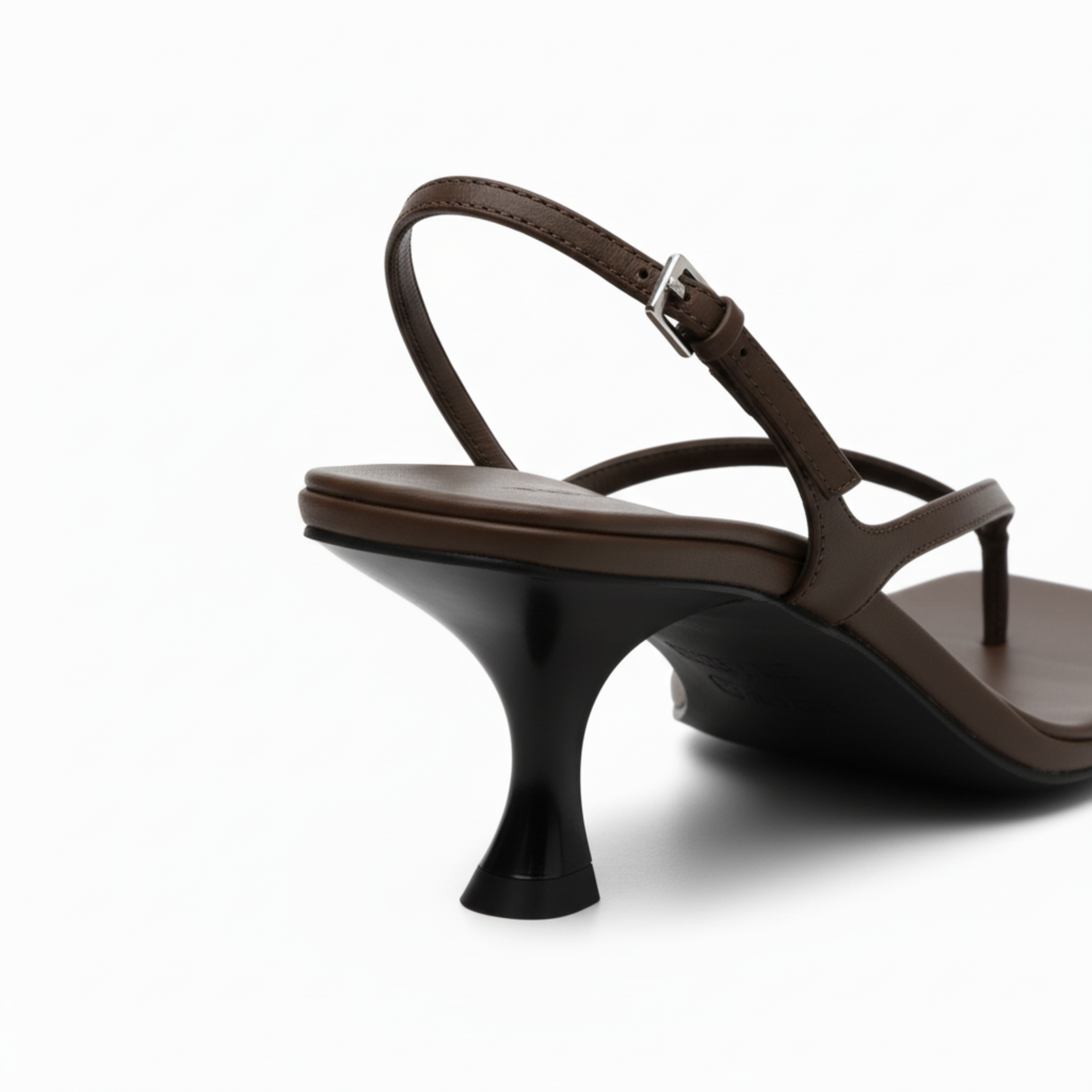 Low Heel Sandals with Back Strap and Square Toe for Women