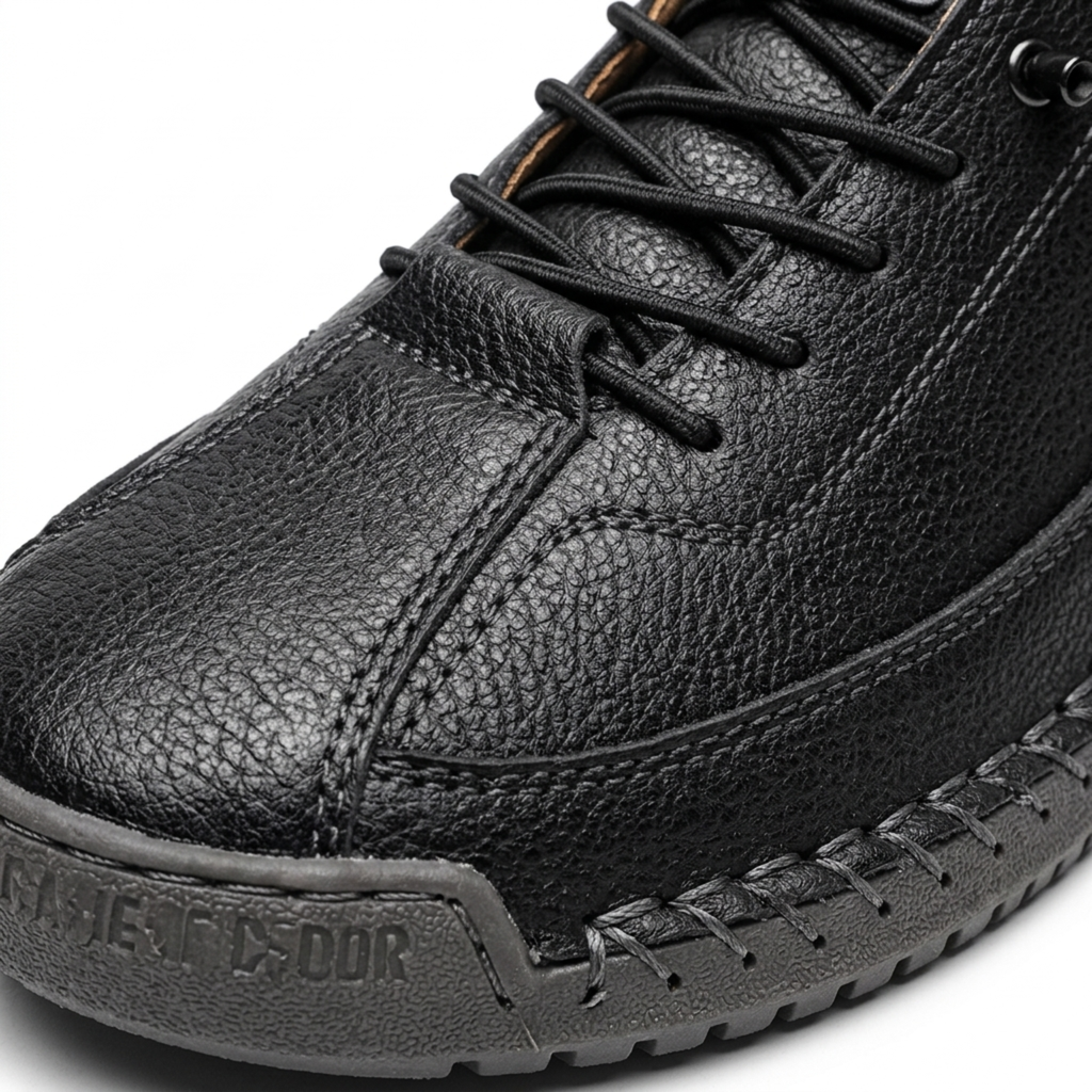 Women's comfort sneakers — laces and topstitching — casual style