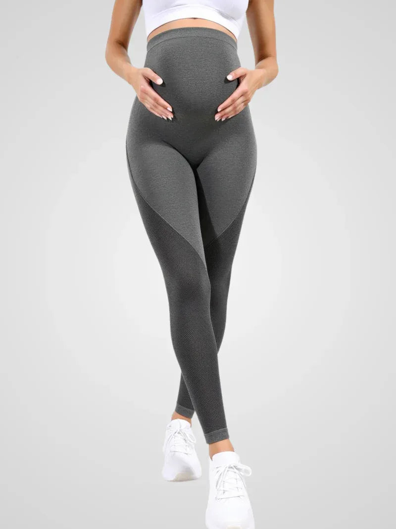 Maternity leggings with abdominal support