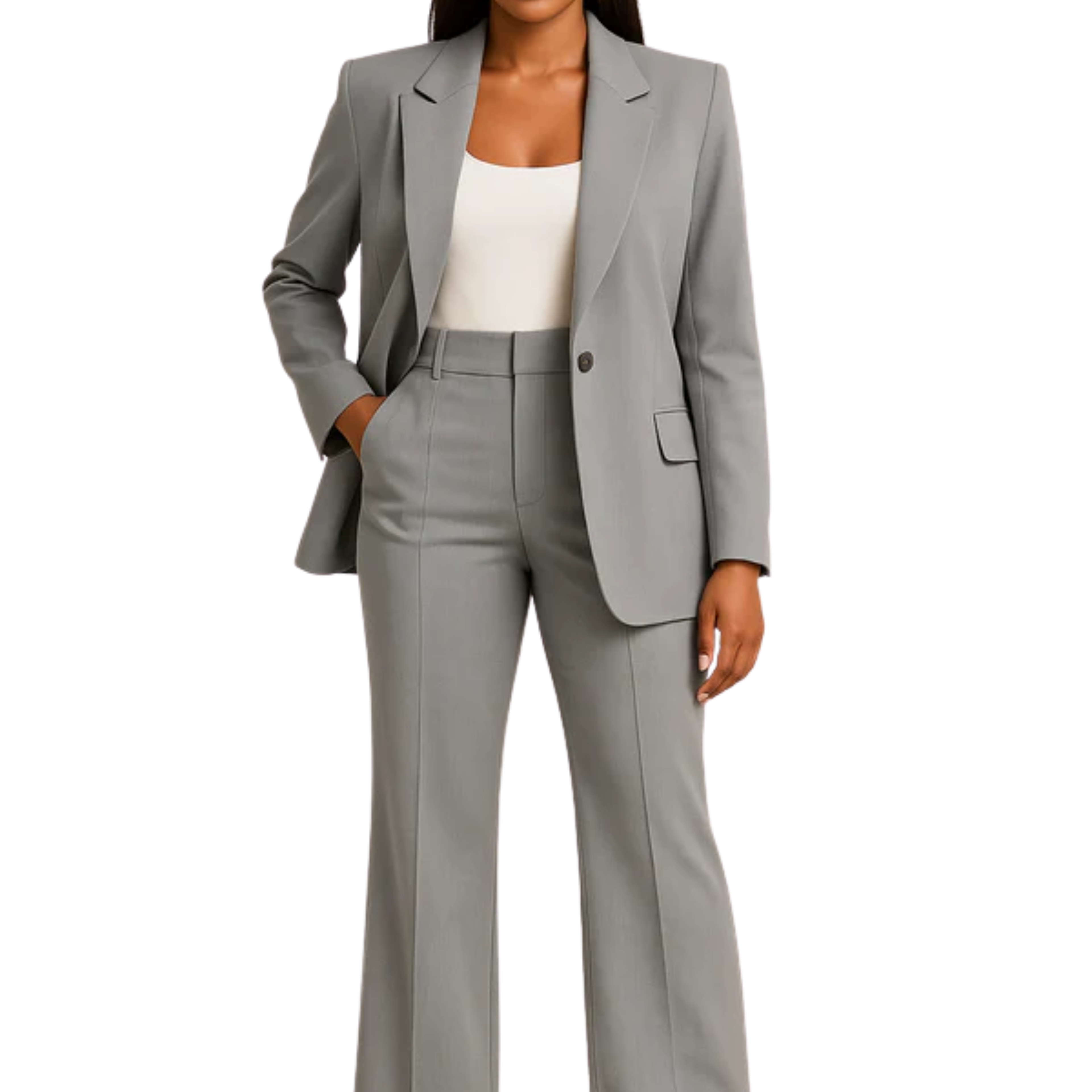 Women's suit jacket and pants — slim fit two-piece — formal