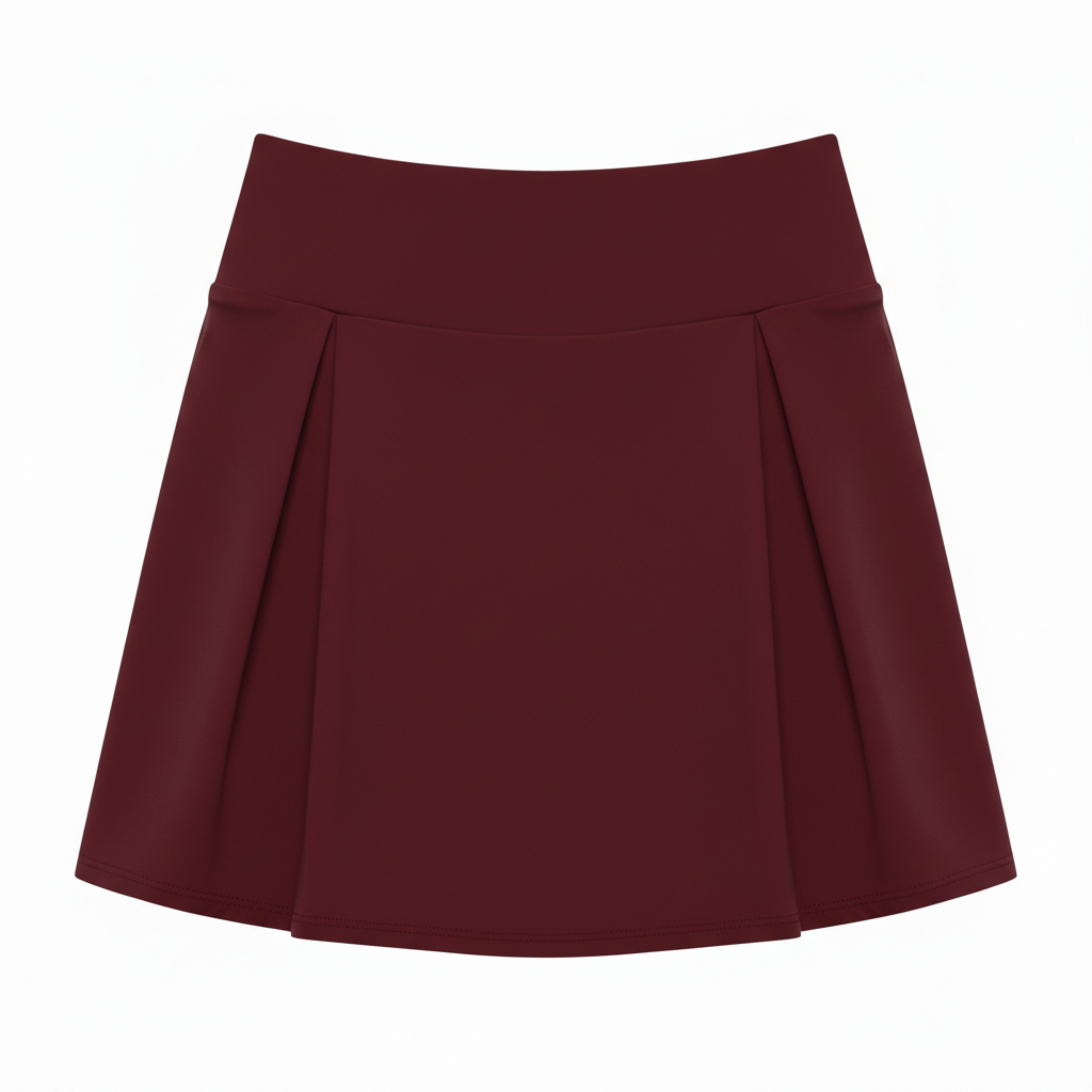 High-waisted mini skirt-shorts for women with built-in shorts and high stretchability