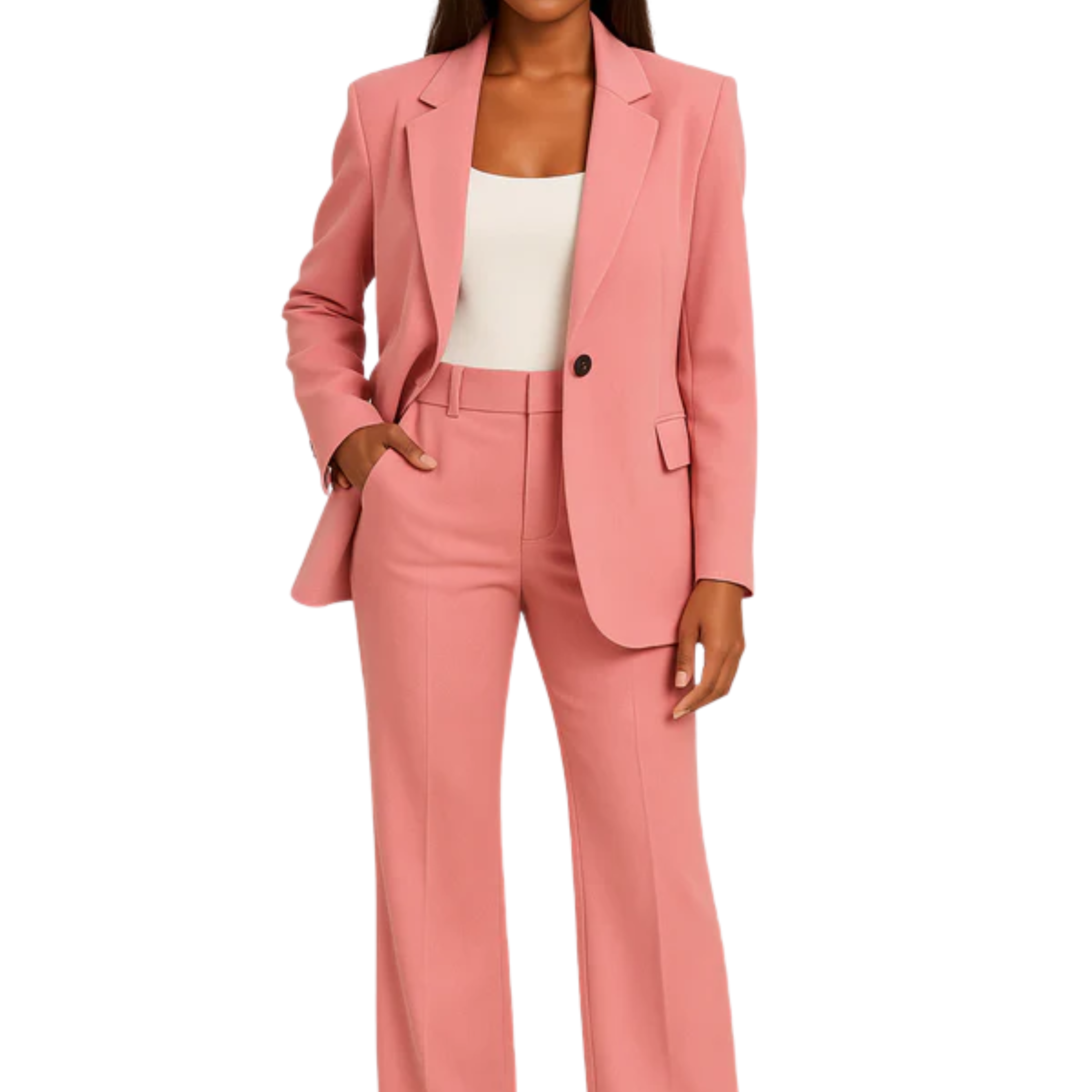 Women's suit jacket and pants — slim fit two-piece — formal