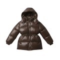 Women's Thick Warm Cotton Jacket with Removable Hood
