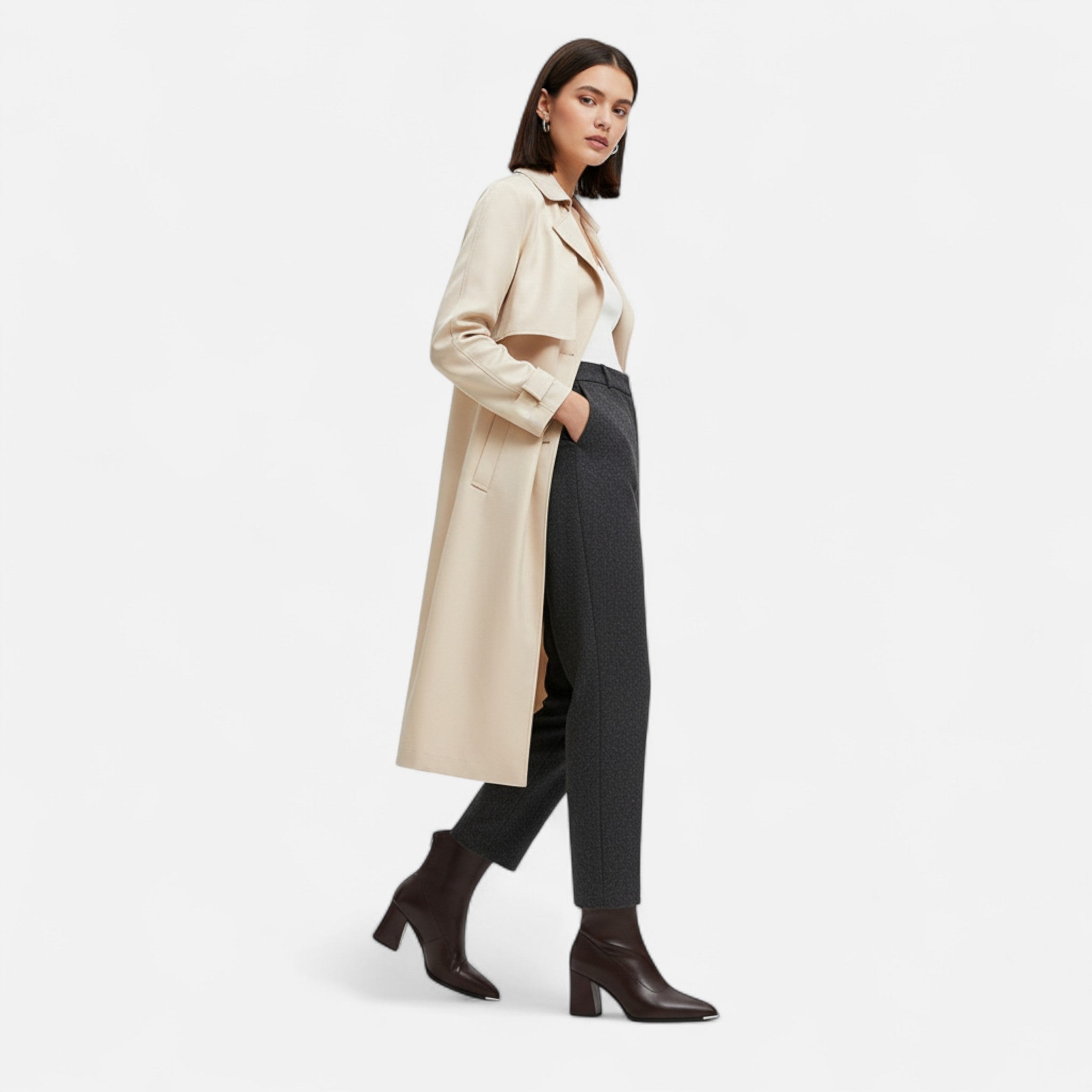 Ancient World | Women's Leather Chelsea Boots High Heel