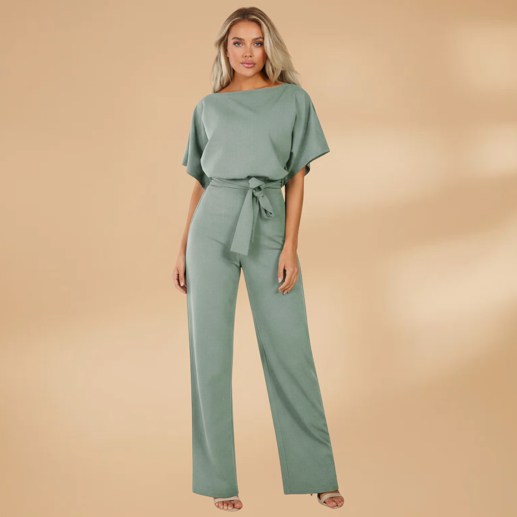 Summer jumpsuit for women - loose fit with wide legs and strap | vacation