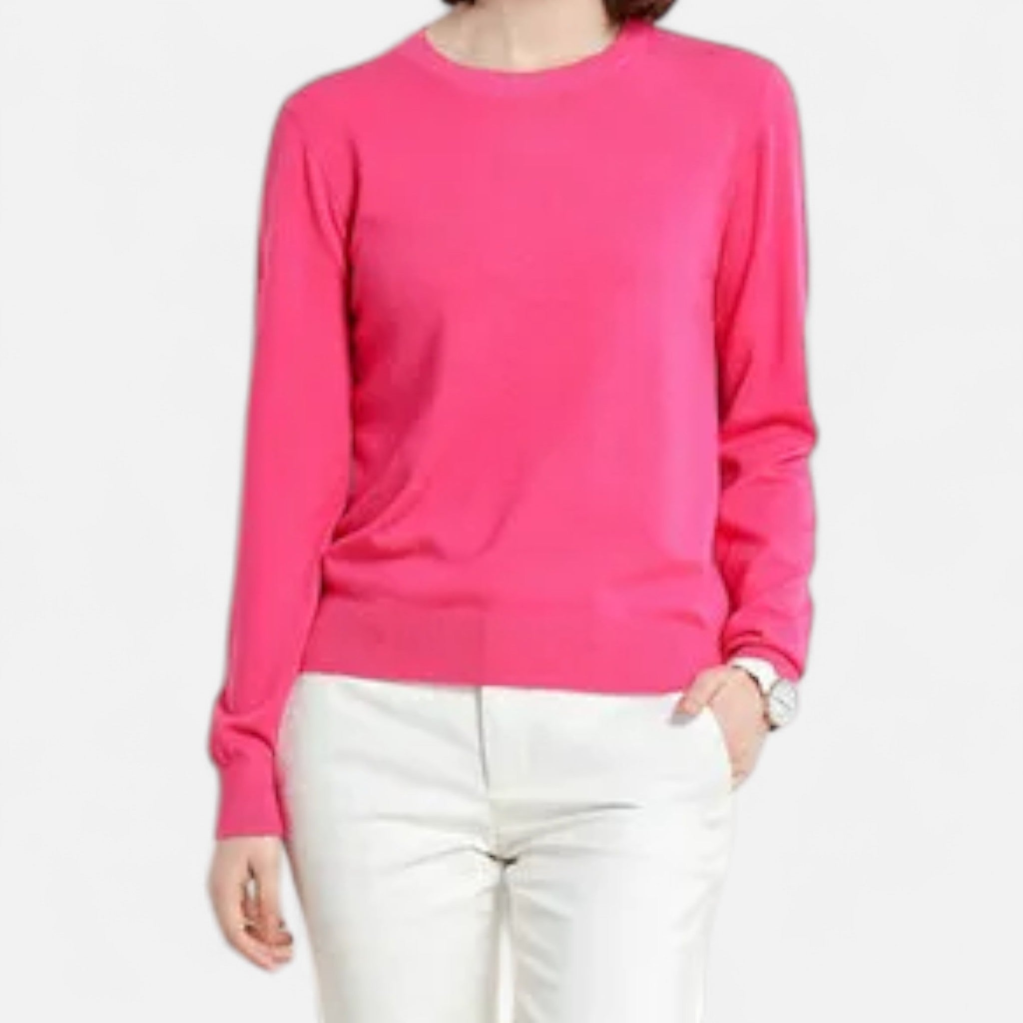 Ancient World | Women's Merino Wool Sweater Round Neck Timeless